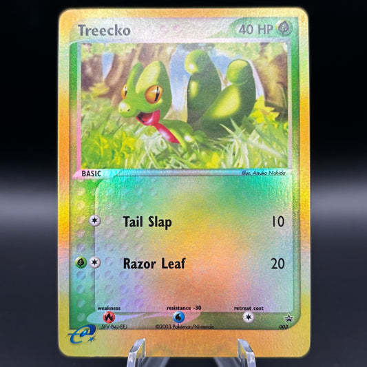 Treecko - 003 (e-League) - Nintendo PR Reverse Holo Single Card *Light Play*