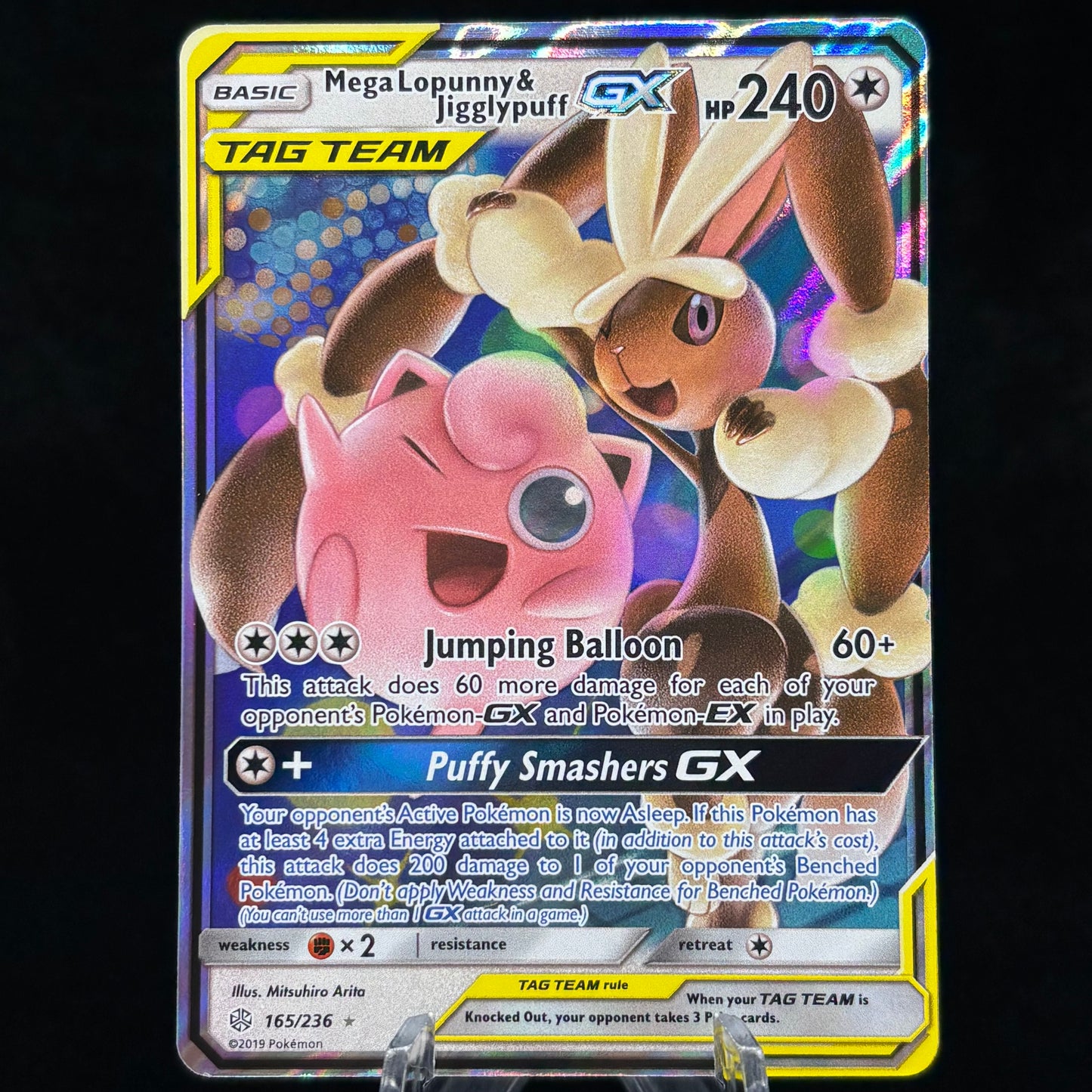 Mega Lopunny & Jigglypuff GX - SM - Cosmic Eclipse Single Card