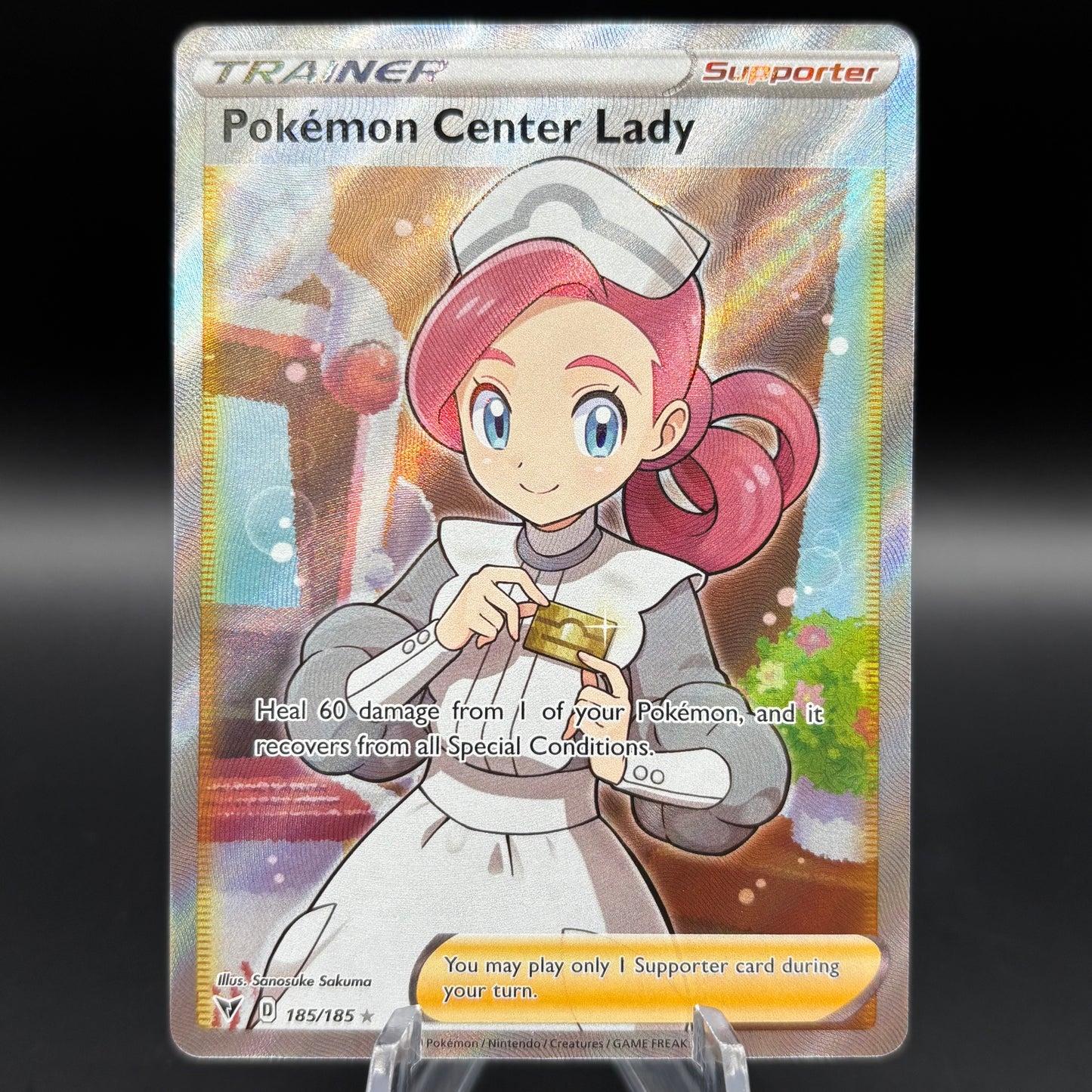 Pokemon Center Lady (Full Art) - SWSH04: Vivid Voltage Single Card