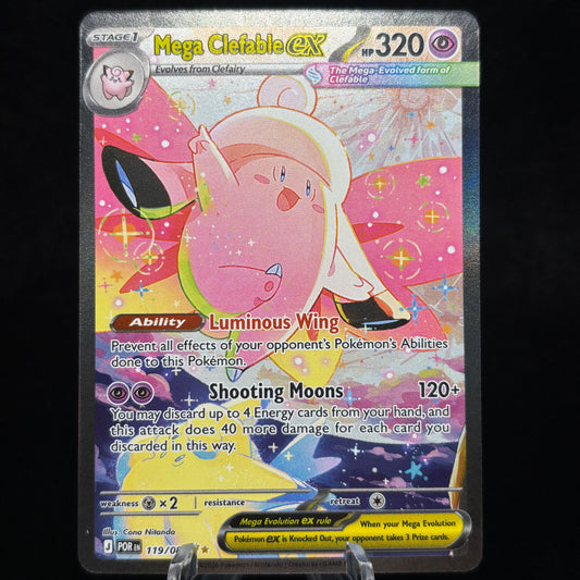 Mega Clefable ex - 119/088 Single Card