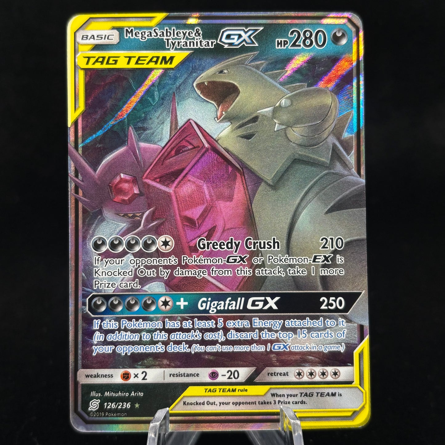 Mega Sableye & Tyranitar GX - SM - Unified Minds Single Card