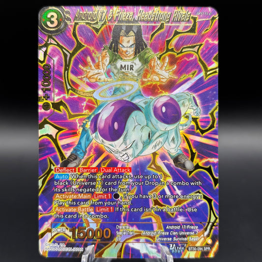 Android 17 & Frieza, Headstrong Rivals (SPR) - Three Glorious Fighters (BT30) Single Card