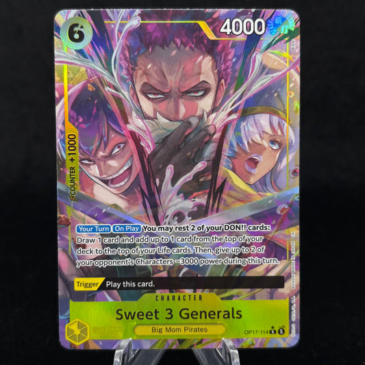 Sweet 3 Generals OP17 (Alternate Art) - The World's Strongest Warriors Single Card