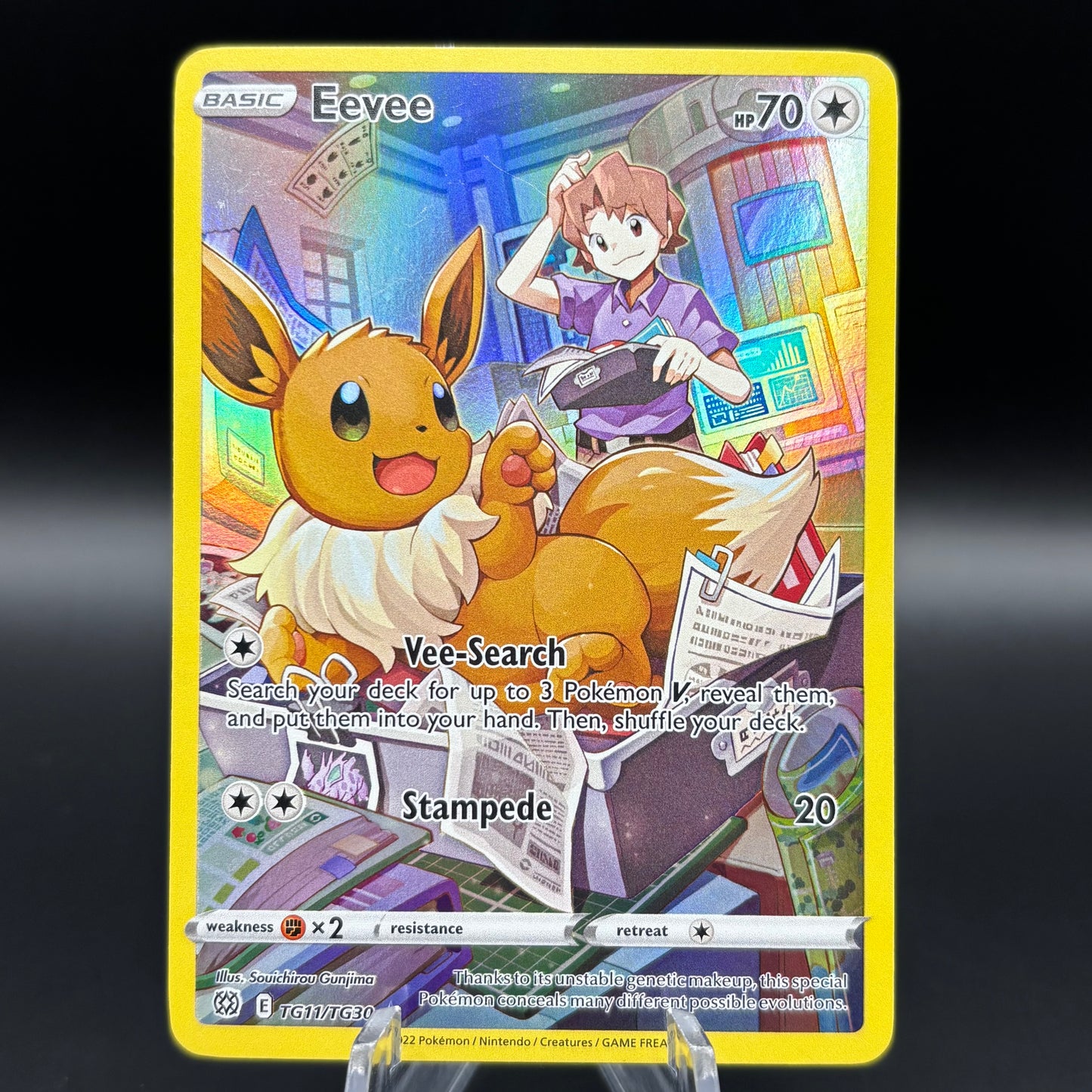 Eevee - SWSH09: Brilliant Stars Trainer Gallery *Light Play* Single Card