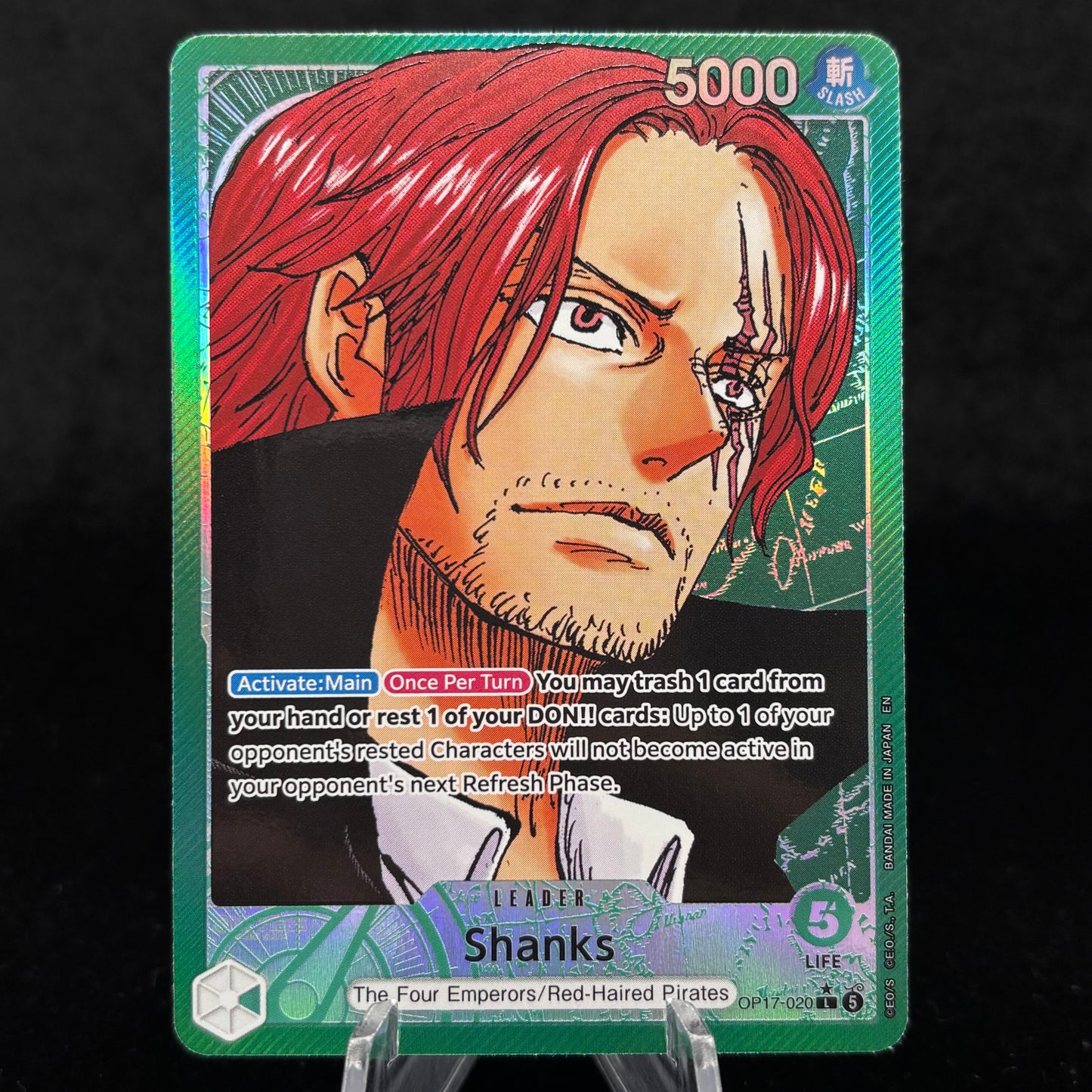 Shanks OP17 (020) (Alternate Art) - The World's Strongest Warriors Single Card