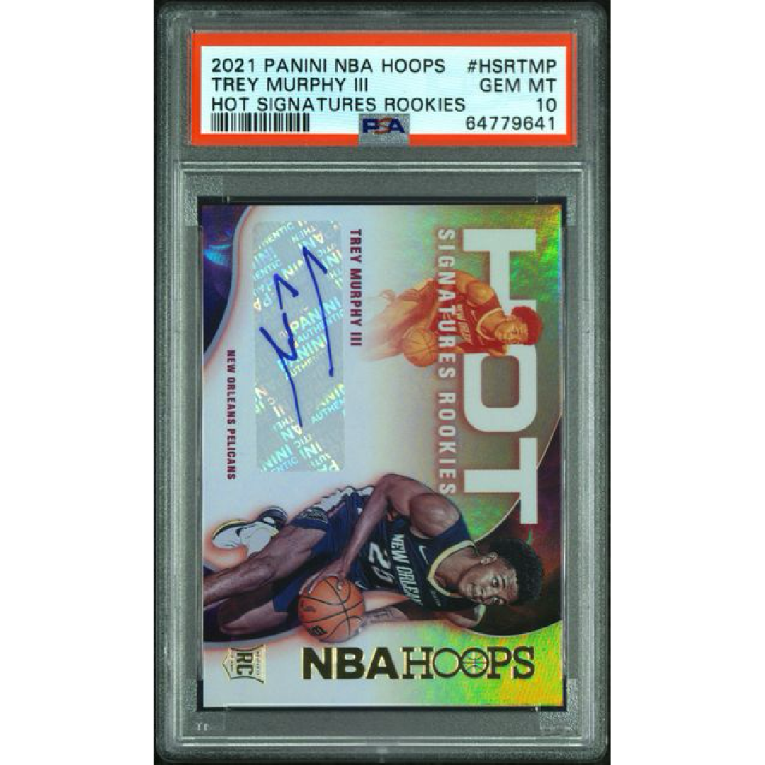 PSA 10 Panini NBA Hoops Trey Murphy III Hot Signatures HSR-TMP