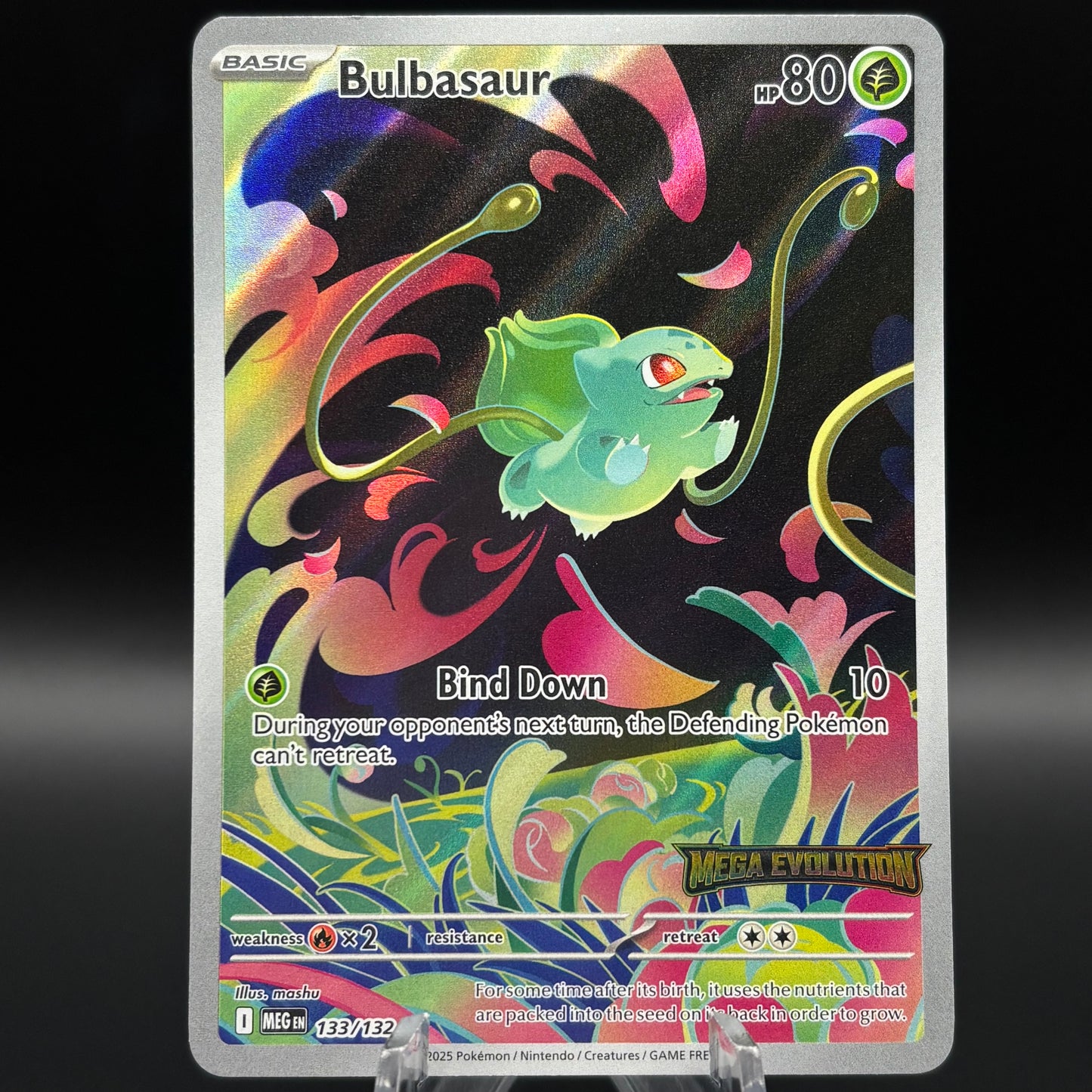 Bulbasaur - 133/132 (Mega Evolution Stamped) Single Card