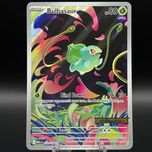 Bulbasaur - 133/132 (Mega Evolution Stamped) Single Card