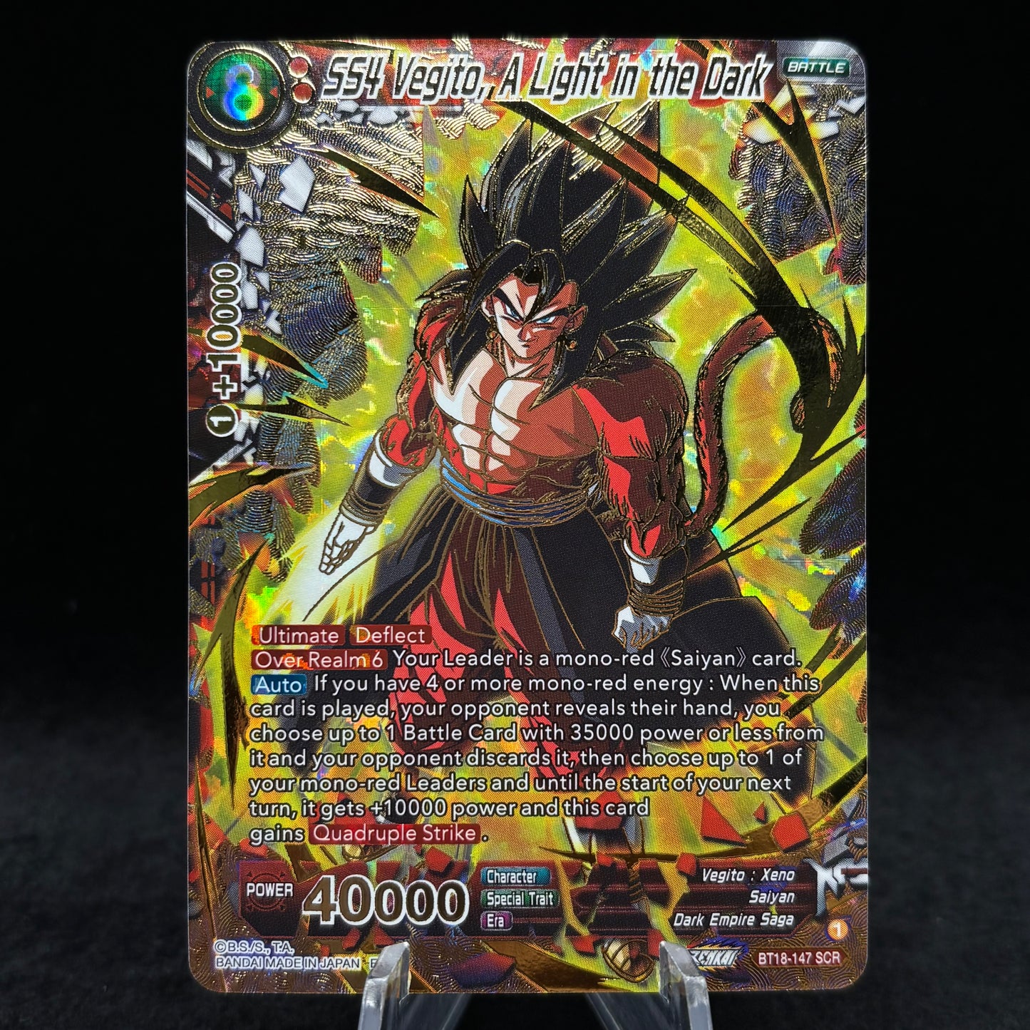 SS4 Vegito, A Light in the Dark - Dawn of the Z-Legends (DBS-B18) Single Card