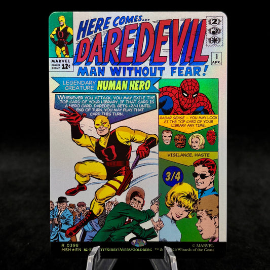 Daredevil, Man Without Fear (Borderless) (0398) - Marvel Super Heroes Single Card