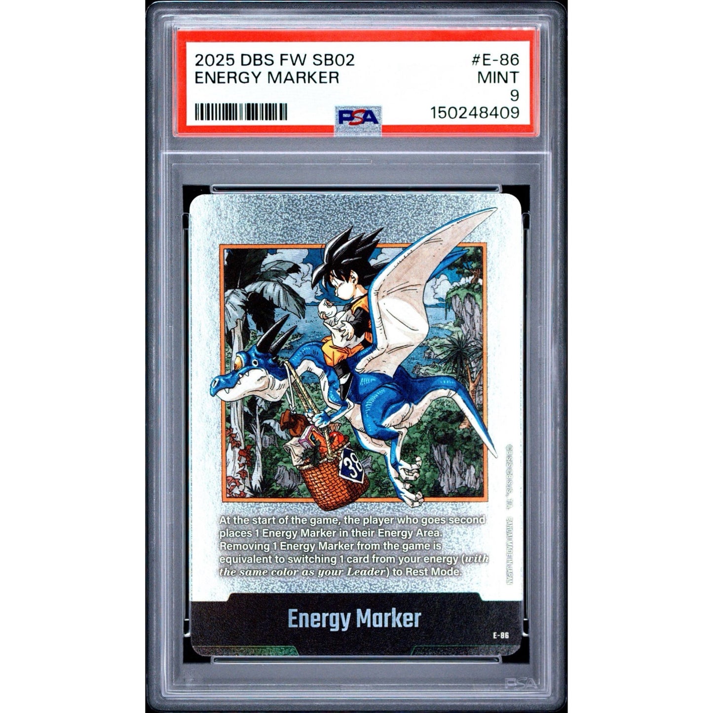 PSA 9 2025 FUSION WORLD MANGA BOOSTER 02 ENERGY MARKER E-86