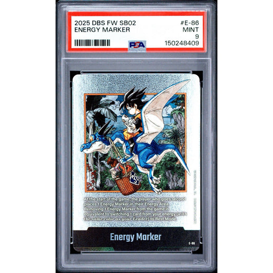 PSA 9 2025 FUSION WORLD MANGA BOOSTER 02 ENERGY MARKER E-86
