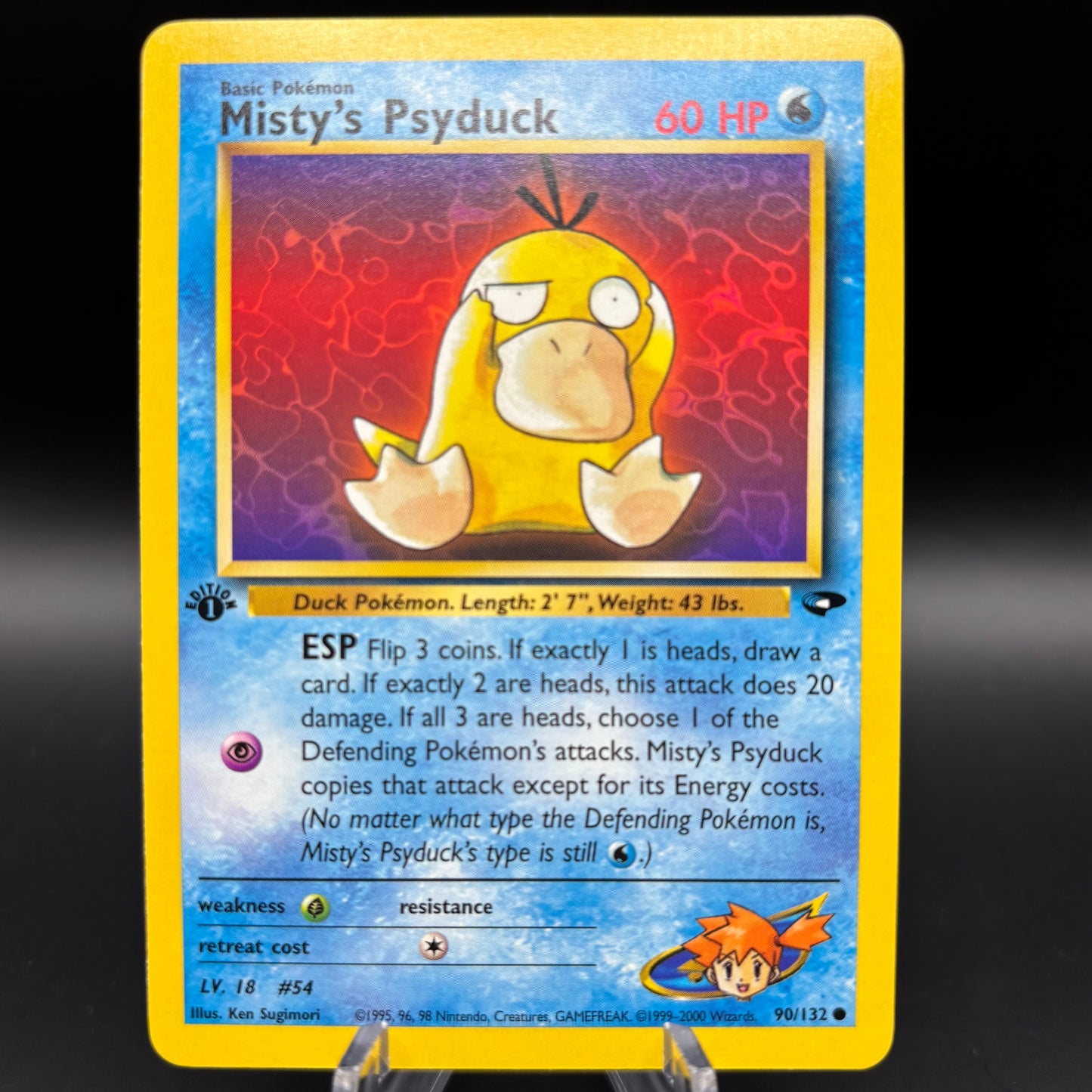 Misty's Psyduck - Gym Challenge *Lightly Played* Single Card