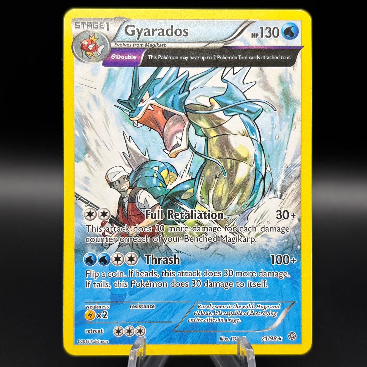 Gyarados 21/98 - Deck Exclusives Single Card *Moderate Play*