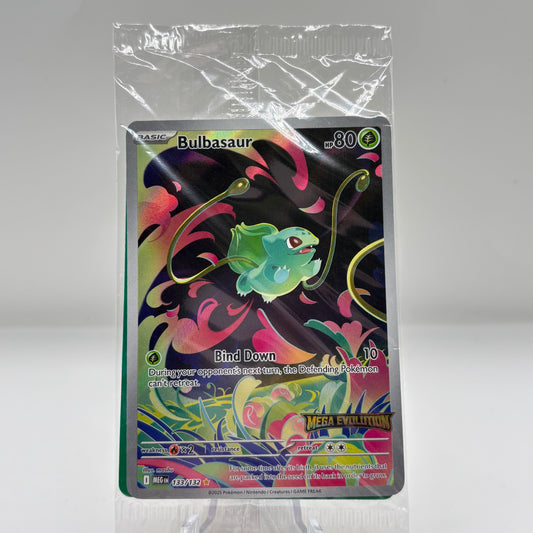 Bulbasaur - 133/132 (Mega Evolution Stamped) (Sealed PR)