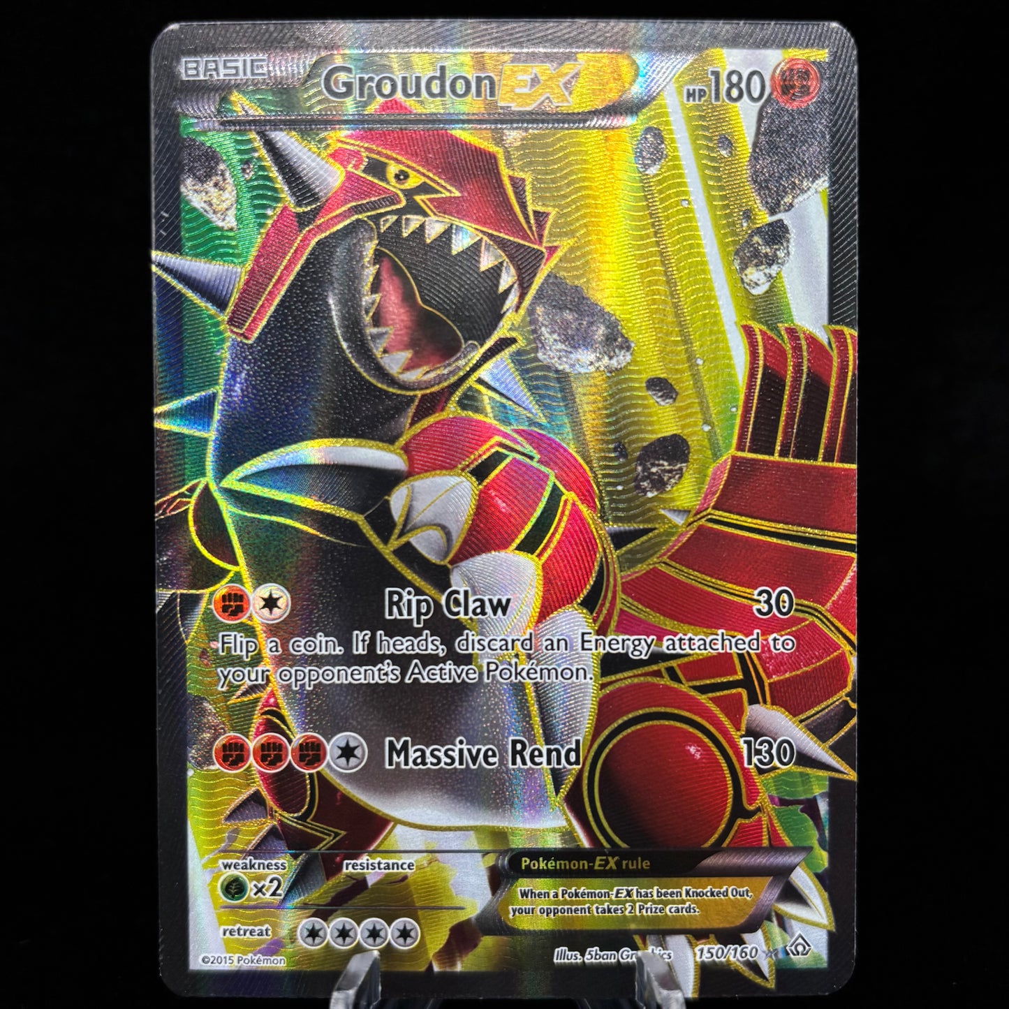 Groudon EX (150 Full Art) - XY - Primal Clash *Lightly Played* Single Card