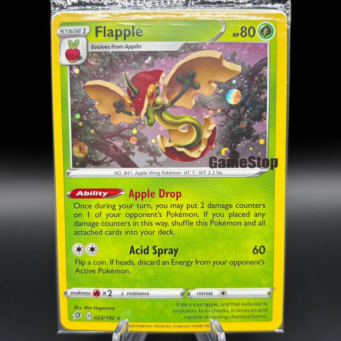 Flapple - 022/192 (Gamestop Exclusive) *Sealed PR* Single Card