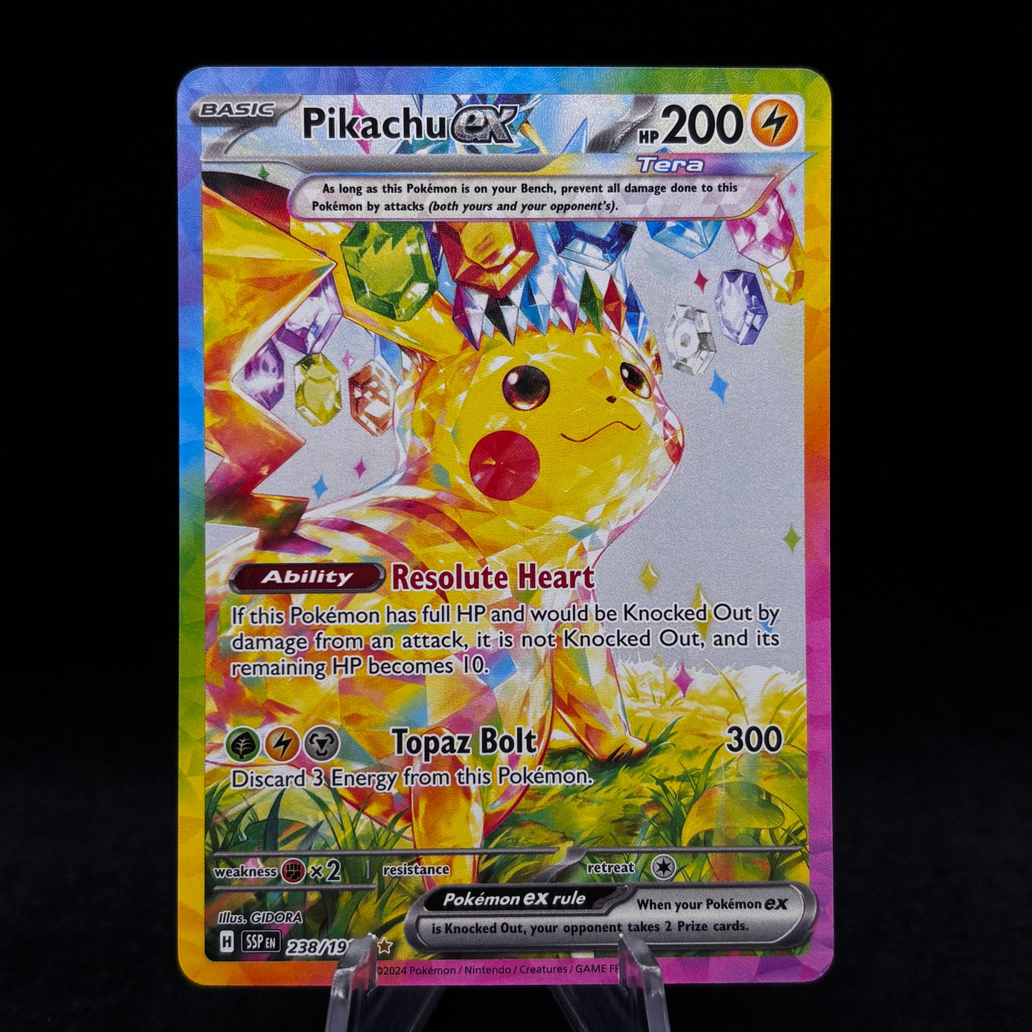 Pikachu ex - 238/191 - SV08: Surging Sparks Single Card