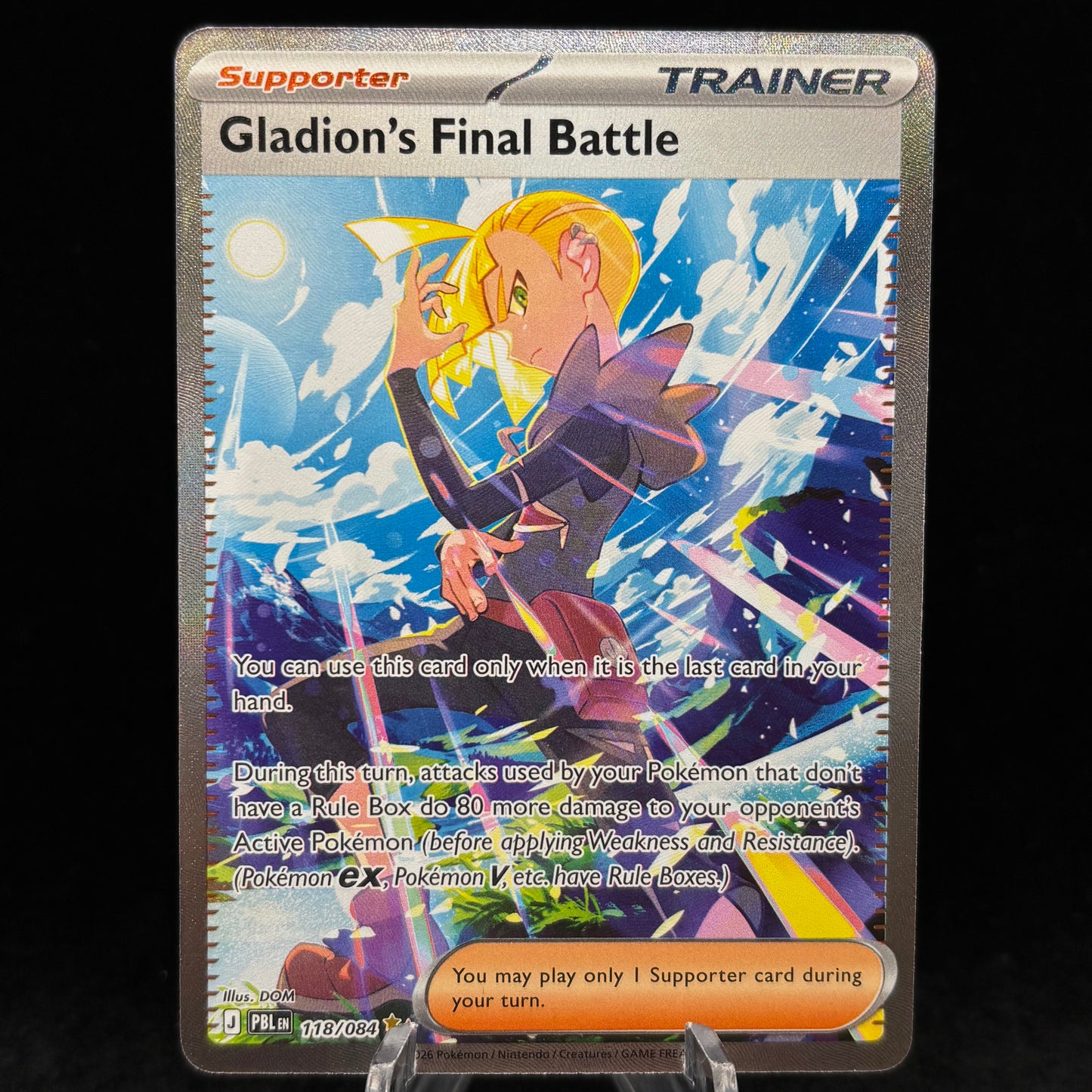 Gladion's Final Battle - 118/084 - ME05: Pitch Black Single Card