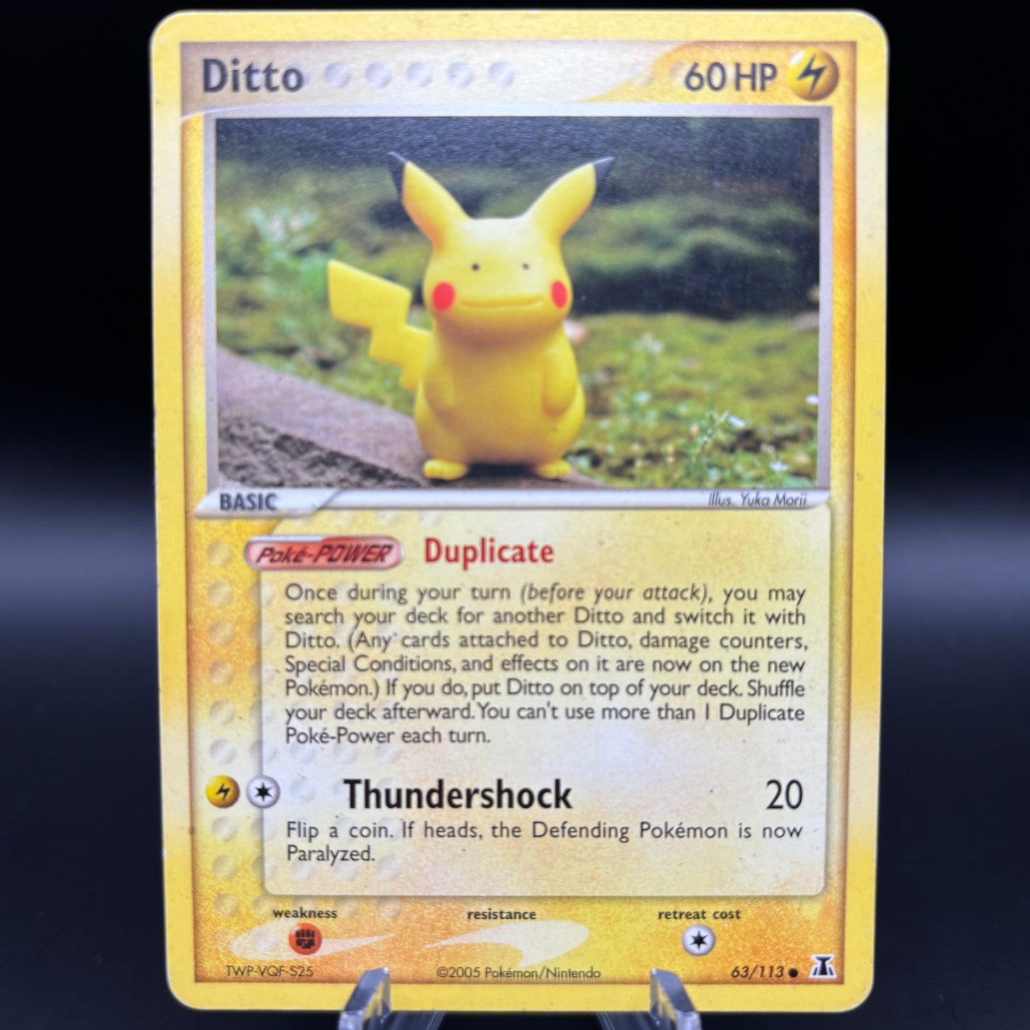 Ditto - 63/113 (Pikachu) - Delta Species *Damaged* Single Card