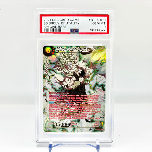 PSA 10 SS Broly, Beyond Measure #BT15-019