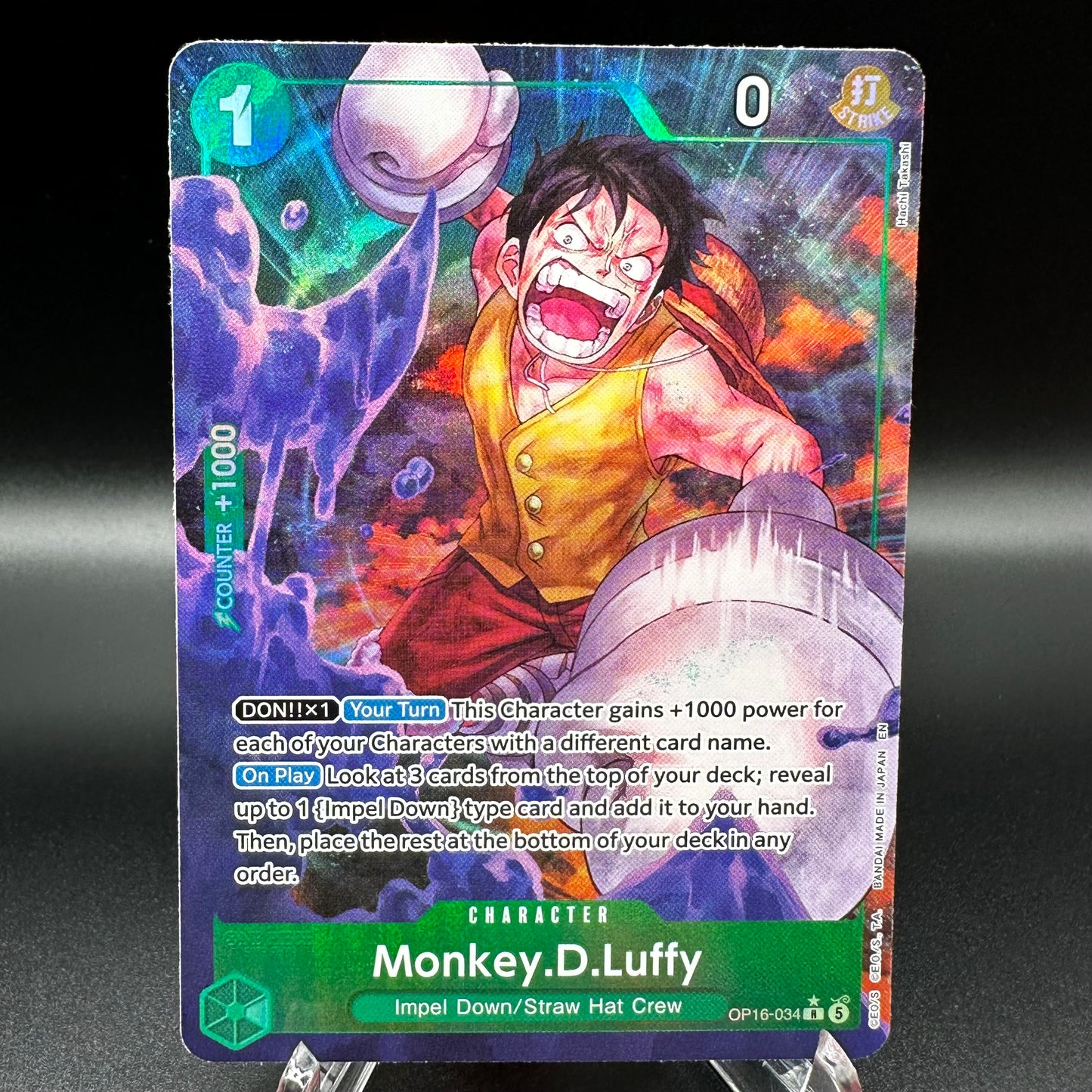 Monkey.D.Luffy (034) (Alternate Art) - The Time of Battle Single Card