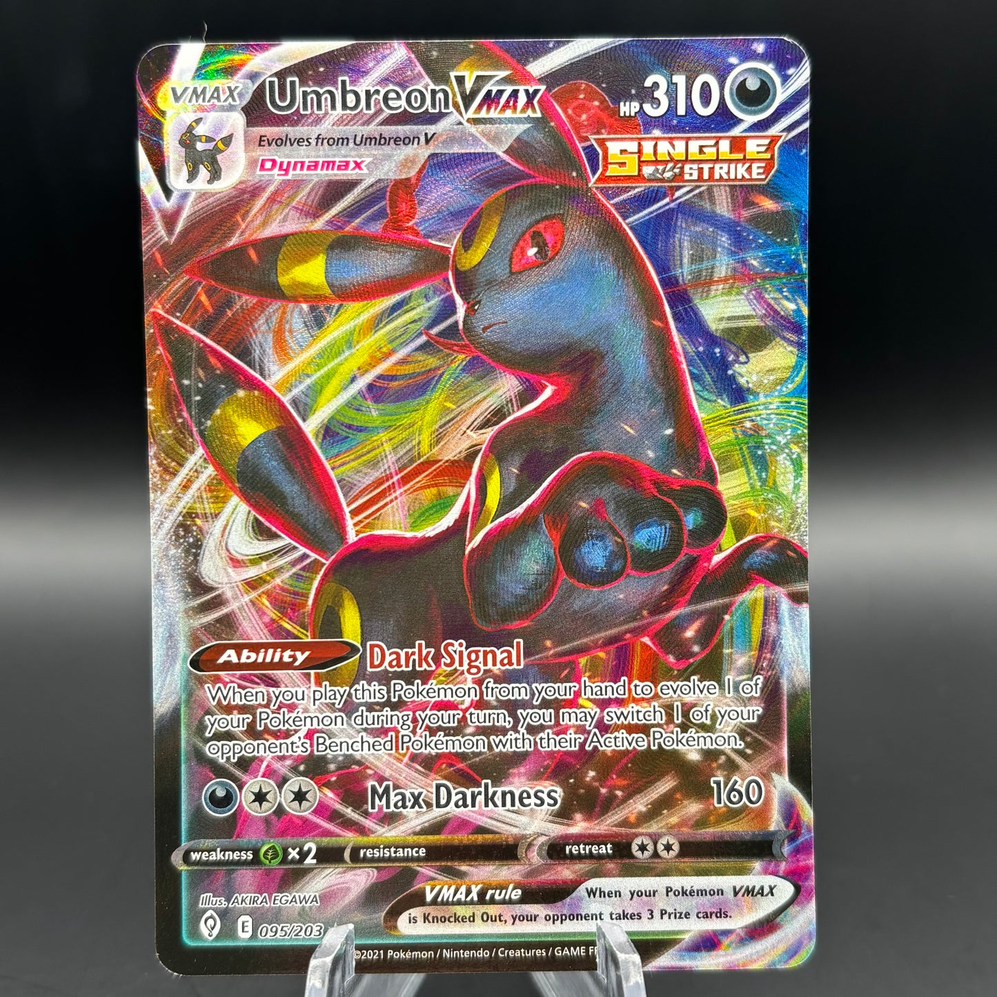 Umbreon VMAX - SWSH07: Evolving Skies Single Card