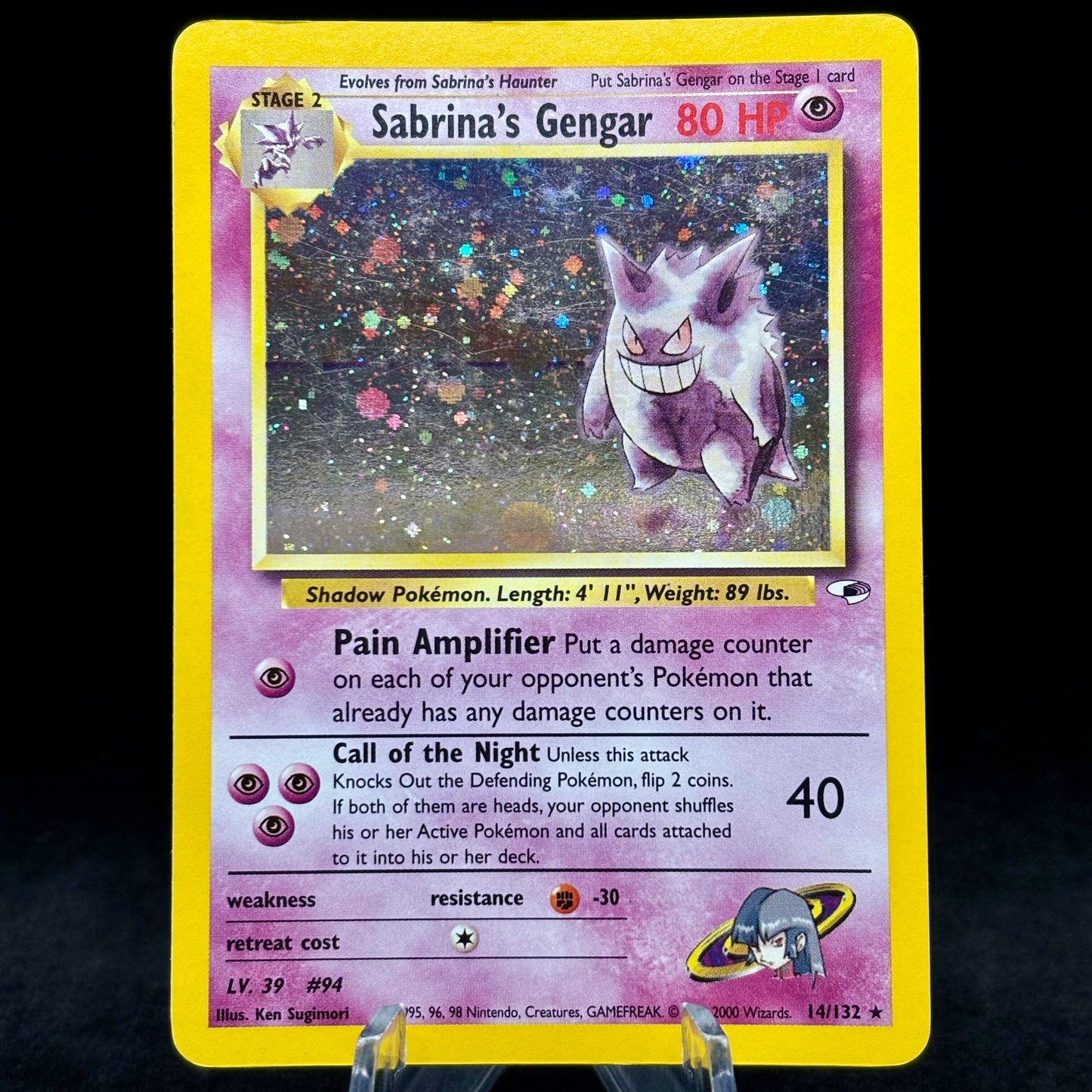 Sabrina's Gengar *Heavy Play* Single Card