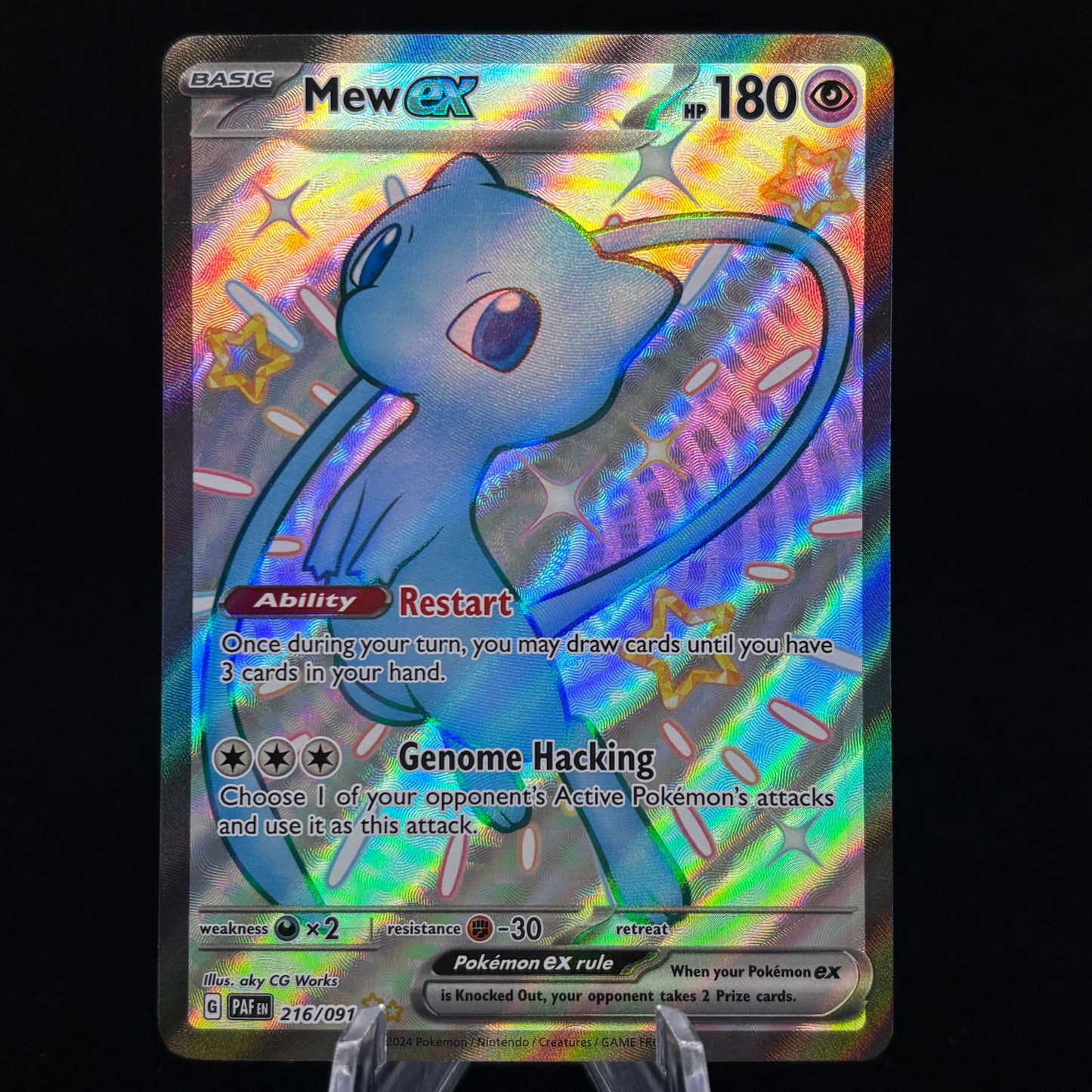 Mew ex - 216/091 - SV: Paldean Fates Single Card