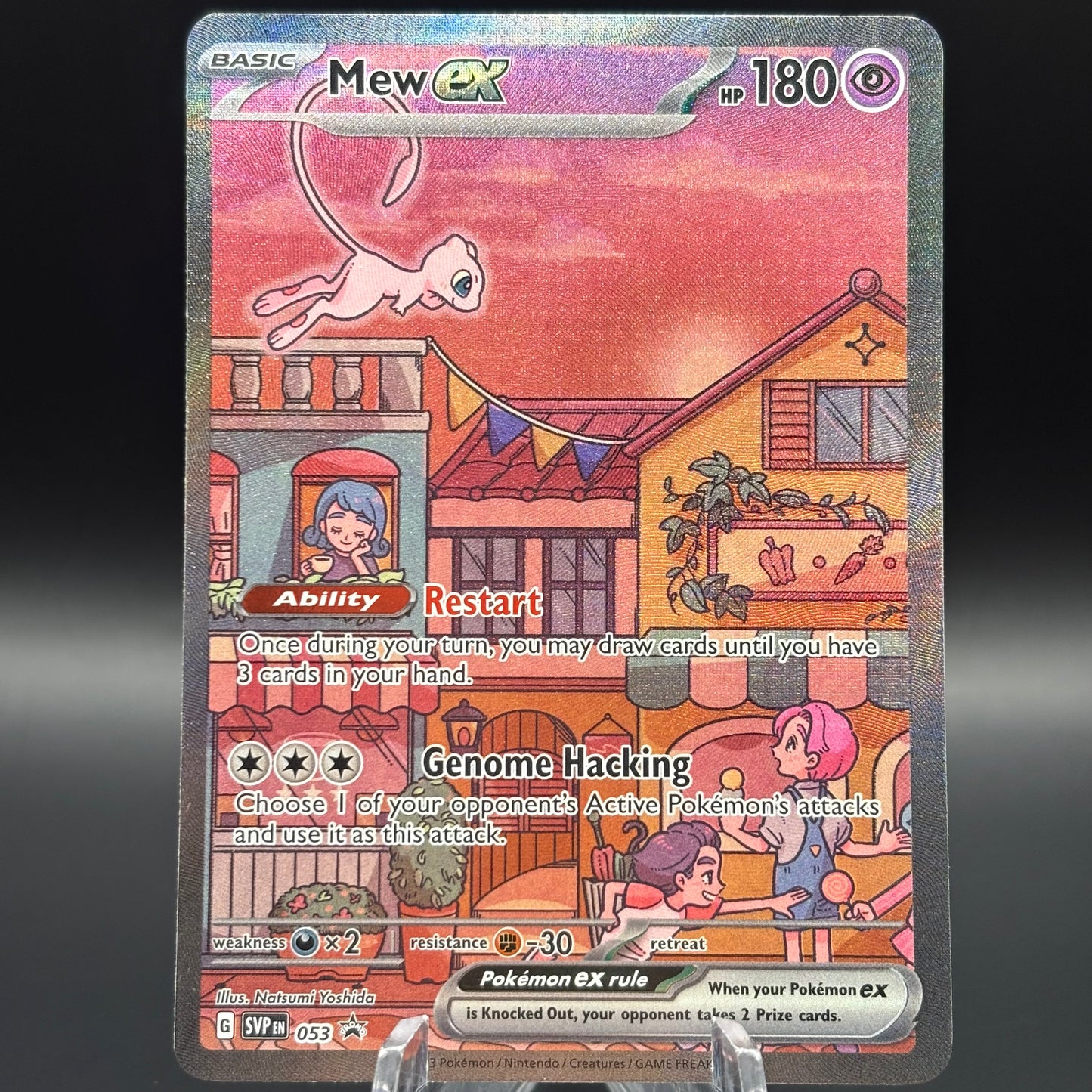 Mew ex - 053 Single Card *Light Play*