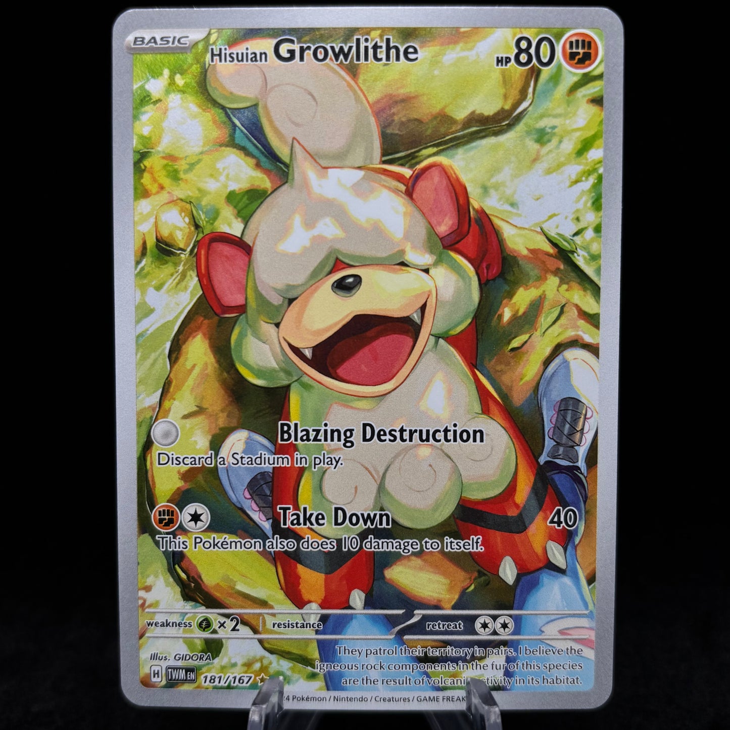 Hisuian Growlithe - 181/167 - SV06: Twilight Masquerade Single Card