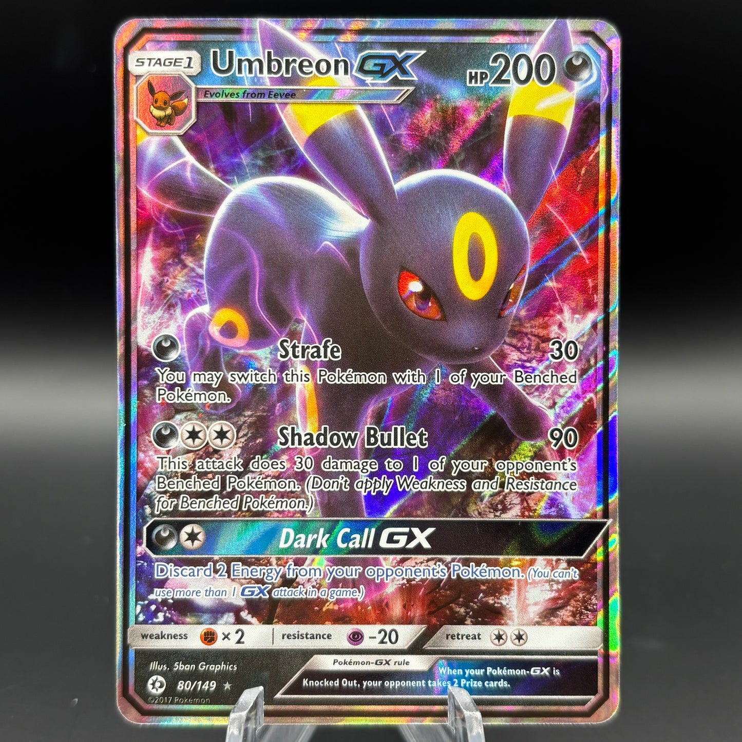 Umbreon GX - SM Base Set (SM01) Single Card