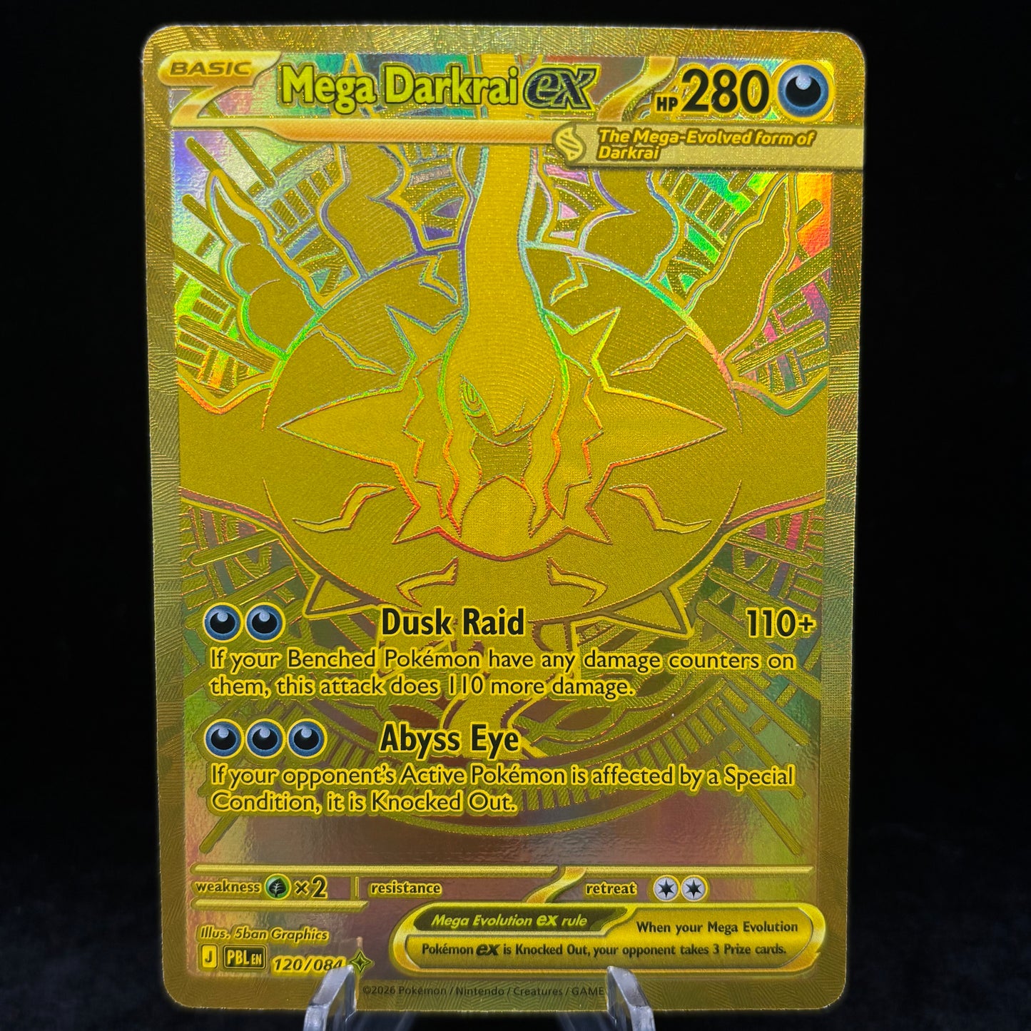 Mega Darkrai ex - 120/084 - ME05: Pitch Black Single Card