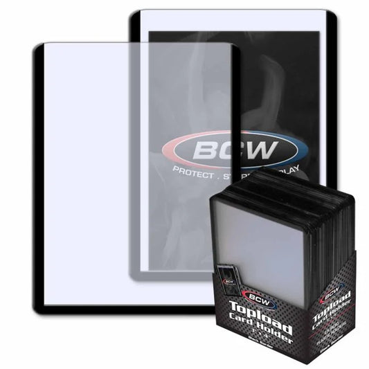 BCW Regular Toploaders Black Border 25 Pack