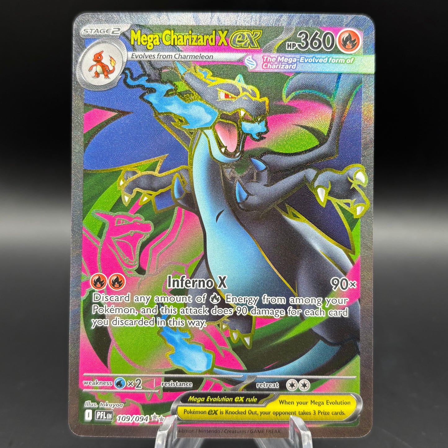 Mega Charizard X ex - 109/094 - ME02: Phantasmal Flames Single Card