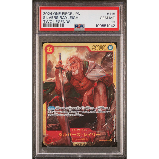 PSA 10 One Piece Silvers Rayleigh OP08-118 SEC