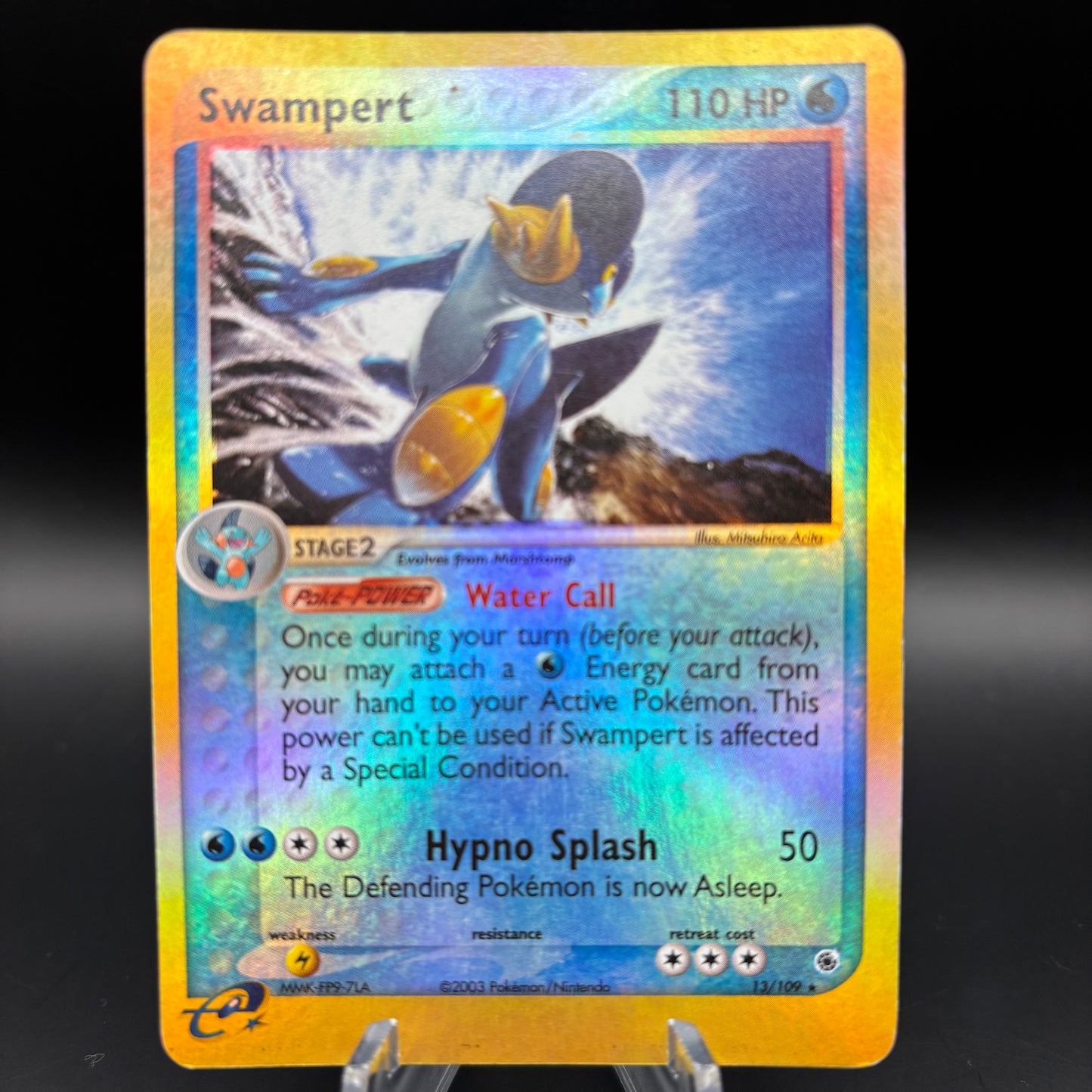Swampert - 13/109 - Ruby and Sapphire *Heavily Played* Single Card