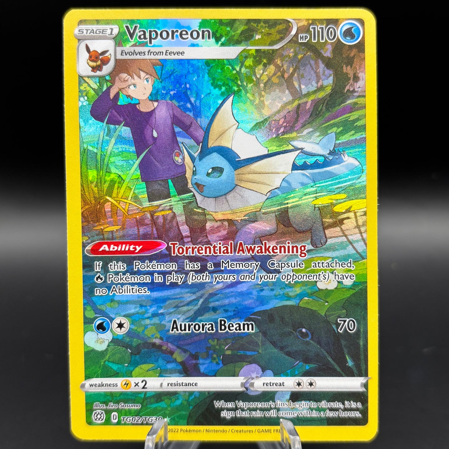 Vaporeon - SWSH09: Brilliant Stars Trainer Gallery Single Card
