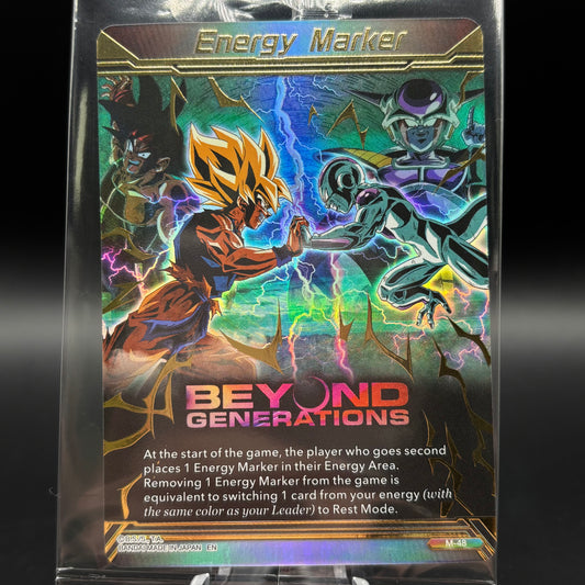 Energy Marker - Beyond Generations (M-48) (Gold-Stamped) - Three Glorious Fighters (BT30) *Sealed* Single Card