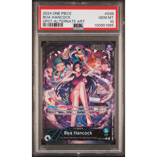 PSA 10 One Piece Boa Hancock Leader OP07-038 Alt Art