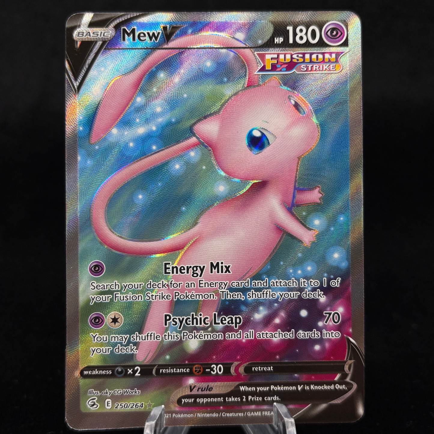 Mew V (Full Art) - SWSH08: Fusion Strike Single Card