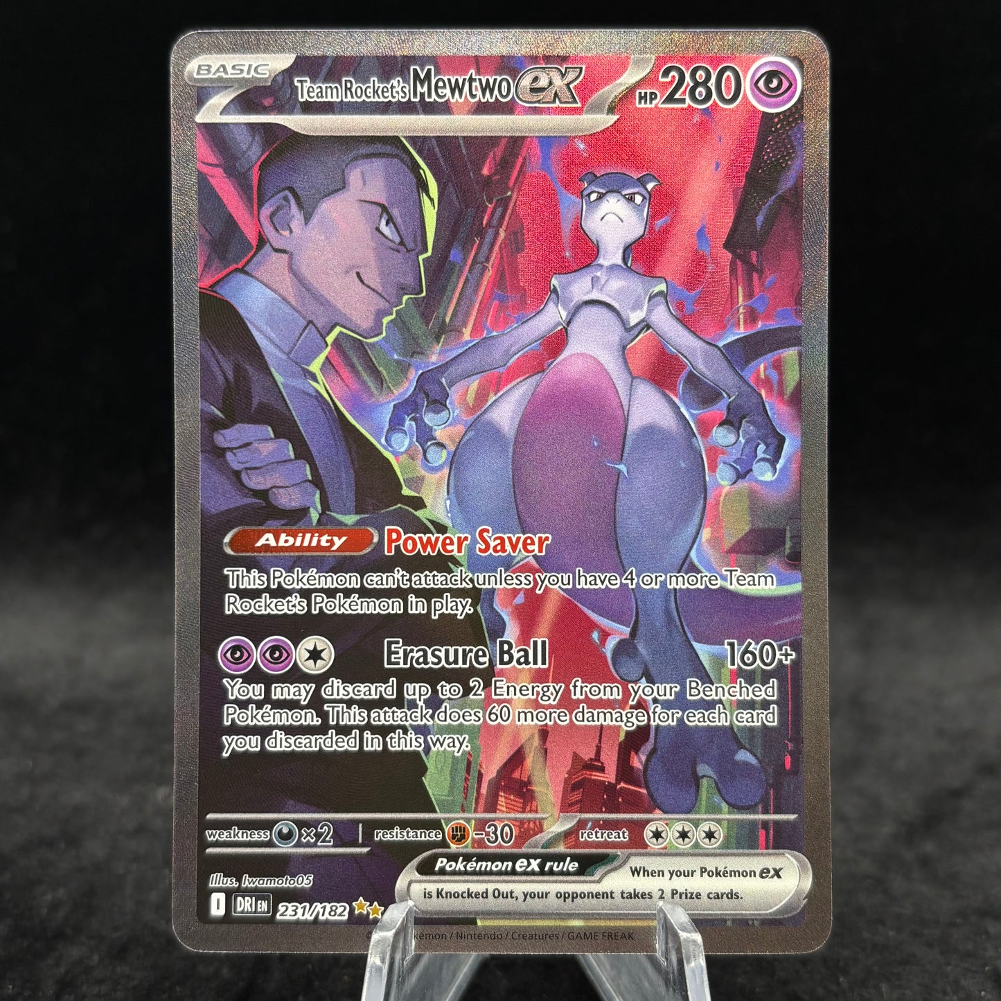Team Rocket's Mewtwo ex - 231/182 - SV10: Destined Rivals Single Card