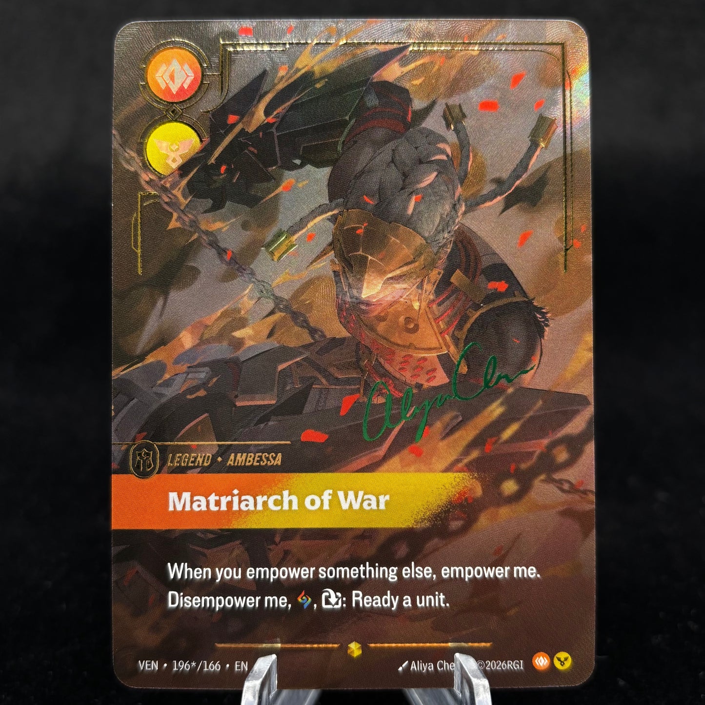 Ambessa, Matriarch of War (Signature) - Vendetta (VEN) Single Card