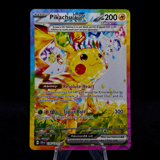 Pikachu ex - 238/191 - SV08: Surging Sparks Single Card