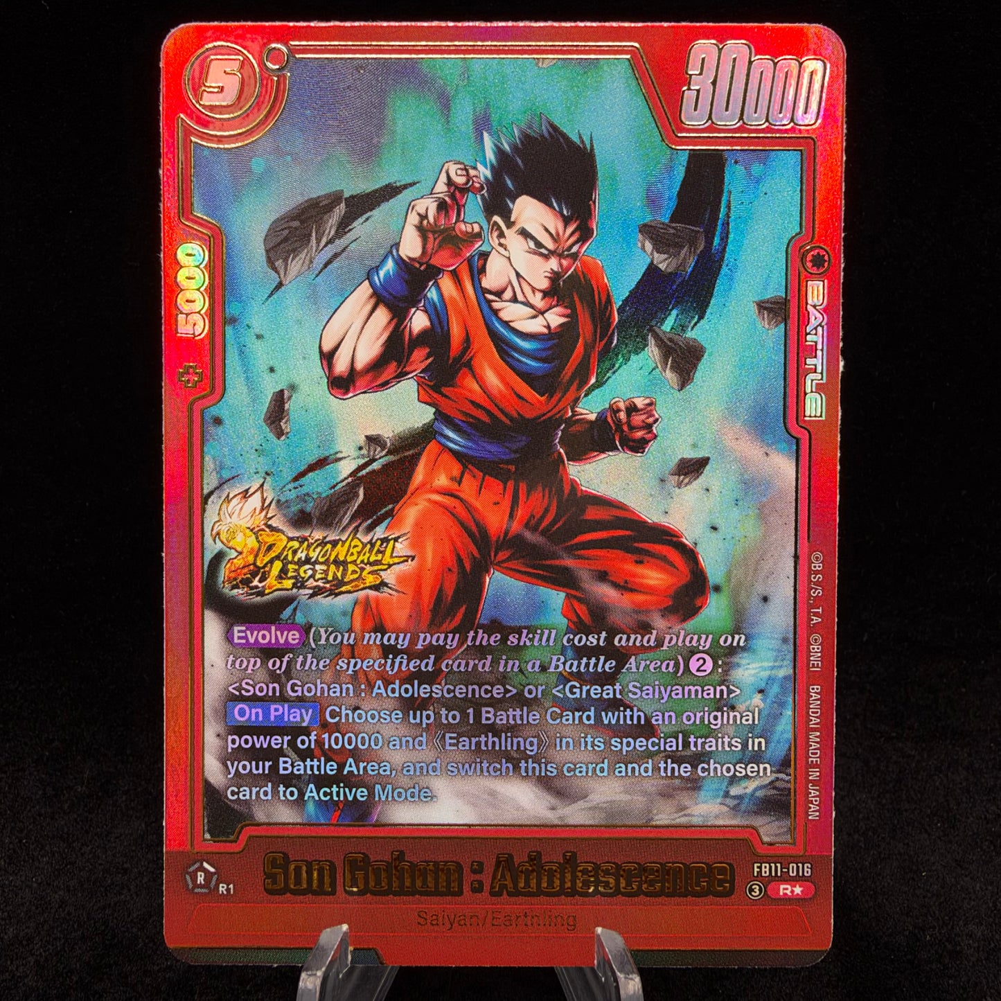 Son Gohan : Adolescence - FB11-016 (Alternate Art) - Brightness of Hope Single Card