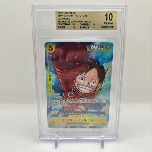 BGS 10 2024 ONE PIECE
500 YEARS IN THE FUTURE JAPANESE
MONKEY.D.LUFFY PAR FOIL SR