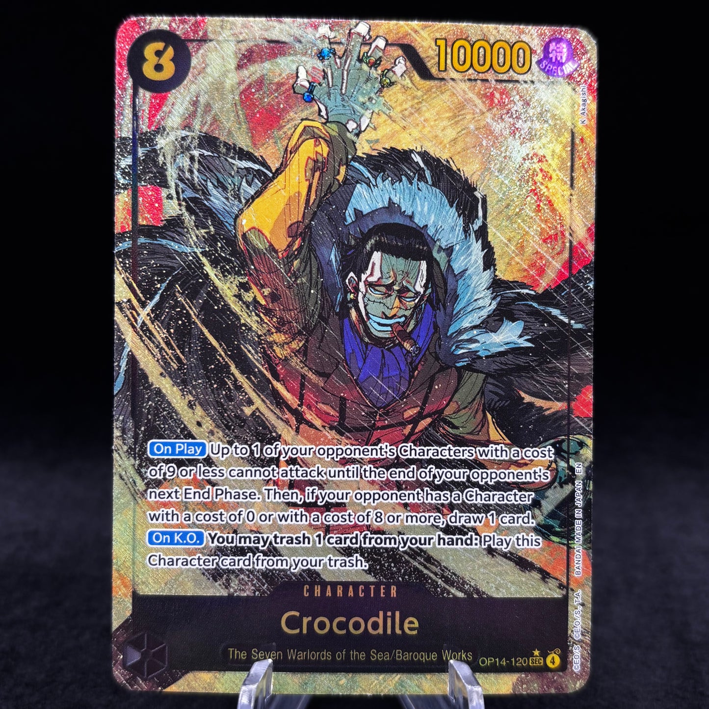 Crocodile - OP14-120 (Alternate Art) - The Azure Sea's Seven Single Card
