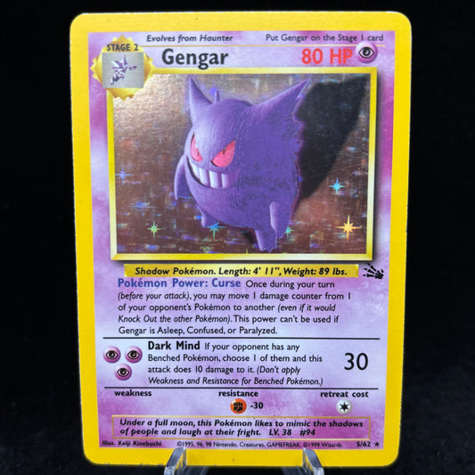 Gengar (5) - Fossil *Heavy Play* Single Card