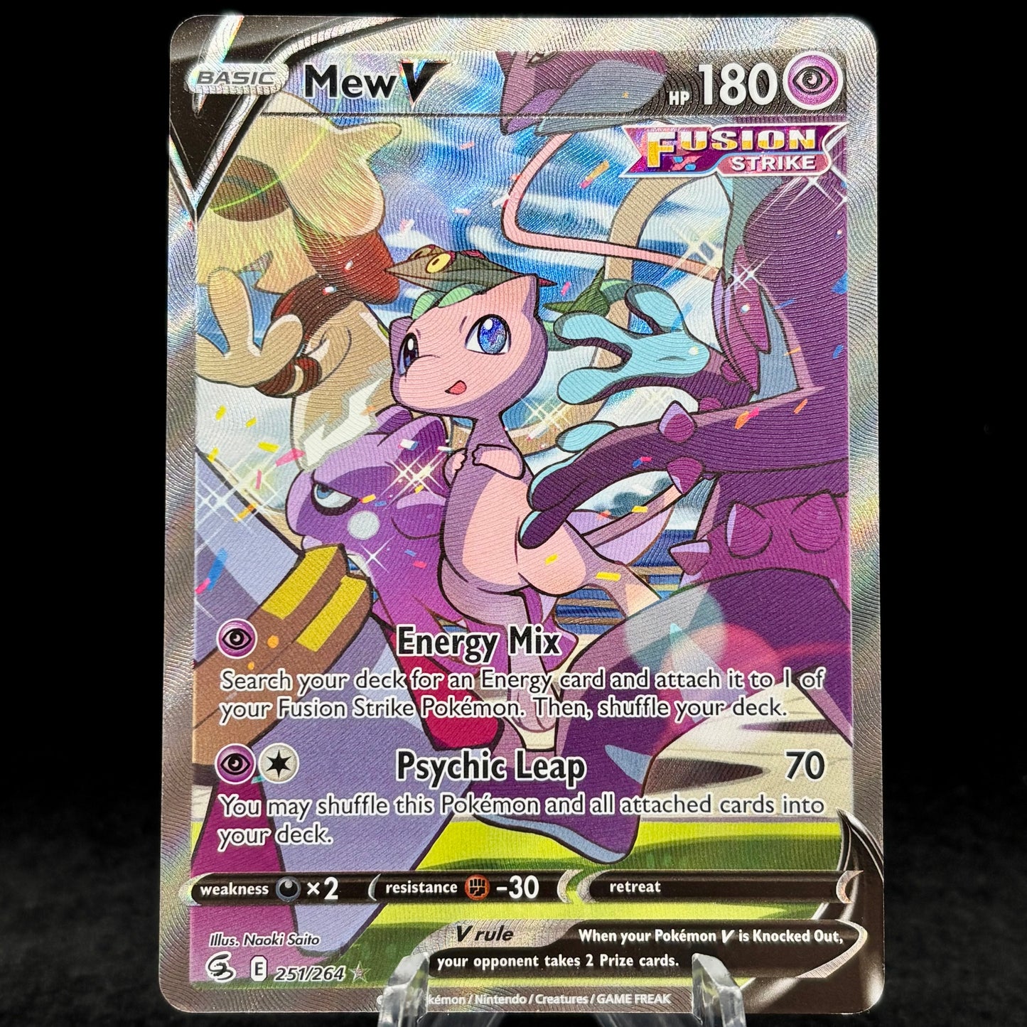 Mew V (Alternate Full Art) - 251/264 Single Card