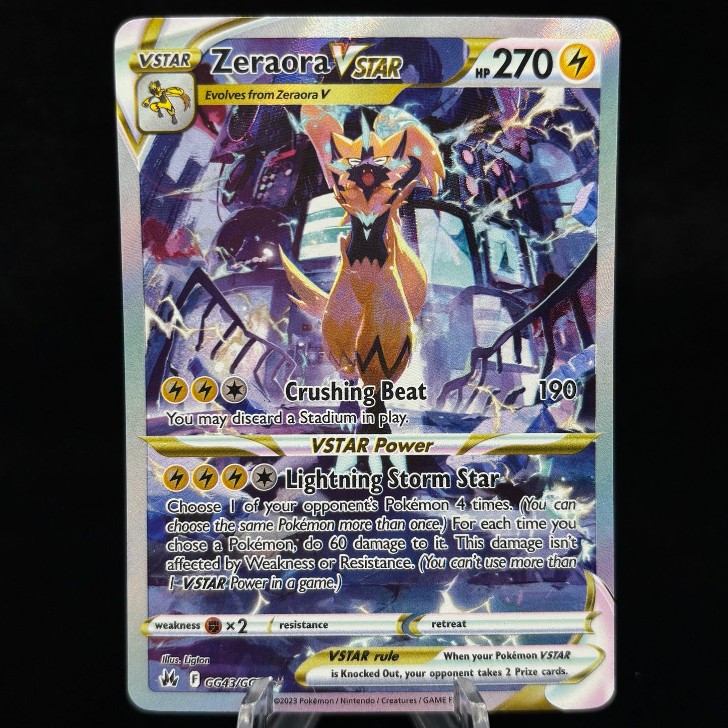 Zeraora VSTAR - SWSH: Crown Zenith: Galarian Gallery *Light Play* Single Card